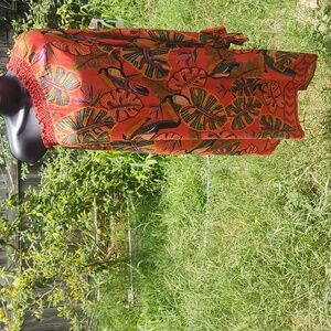 Farm Rio - Anthropologie One Shoulder Tropical Toucan Dress